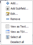 CDR(s) View Menu